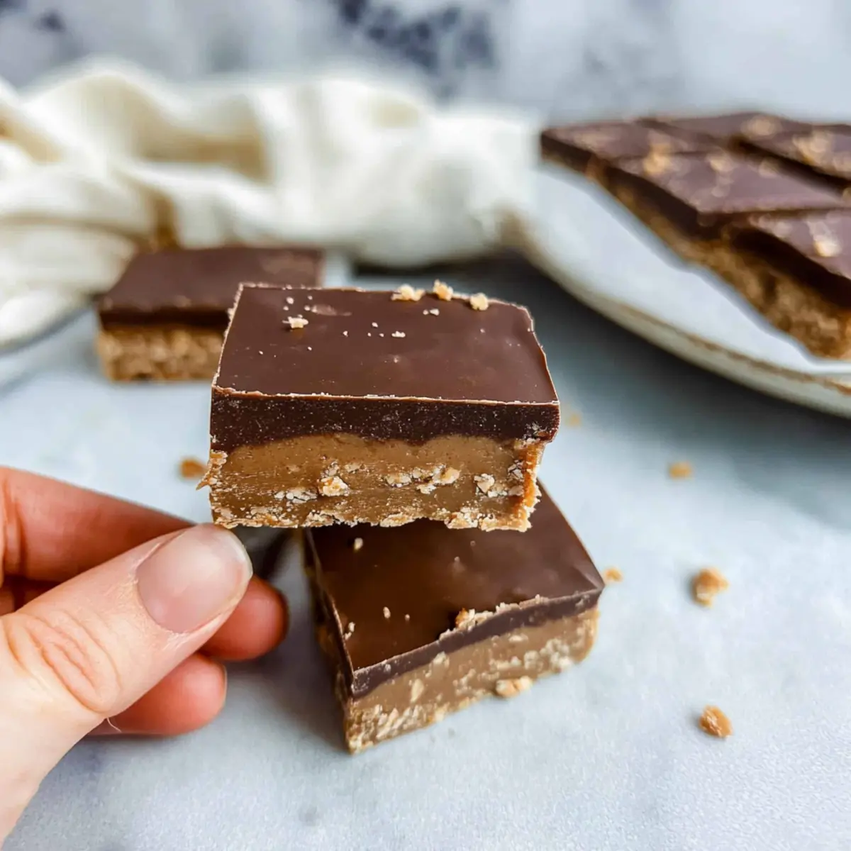 Vegan Peanut Butter Bars - Lovely Delites