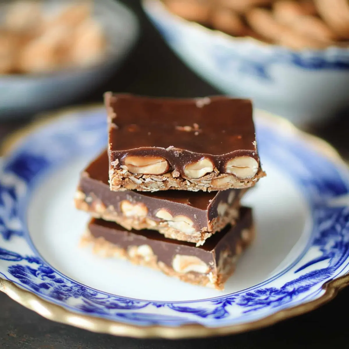 No Bake Cashew Candy Bars - easy, recipe